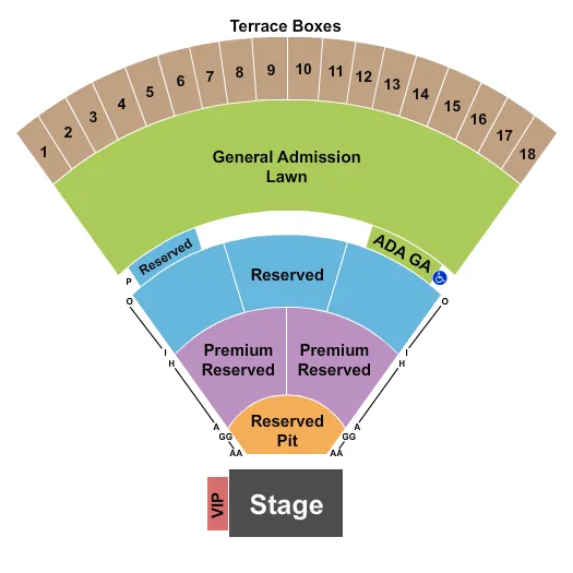 Sweetland Amphitheatre Seating Chart